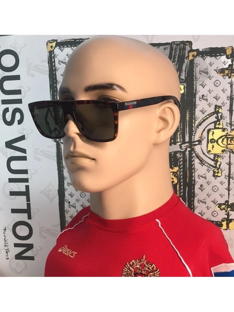 Brand New Gucci Gg0748s 003 Sunglasses Havana With Green Lenses